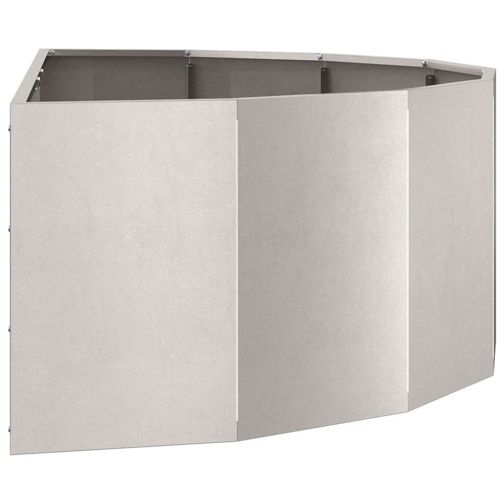 Plantenbak Zilver 120 x 60 x 35 cm Roestvrij staal is nu te koop bij PeponiXL, paradijselijk wonen!