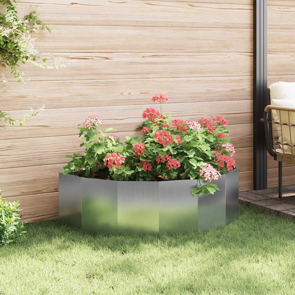 Plantenbak Zilver 120 x 60 x 35 cm Gegalvaniseerd staal is nu te koop bij PeponiXL, paradijselijk wonen!
