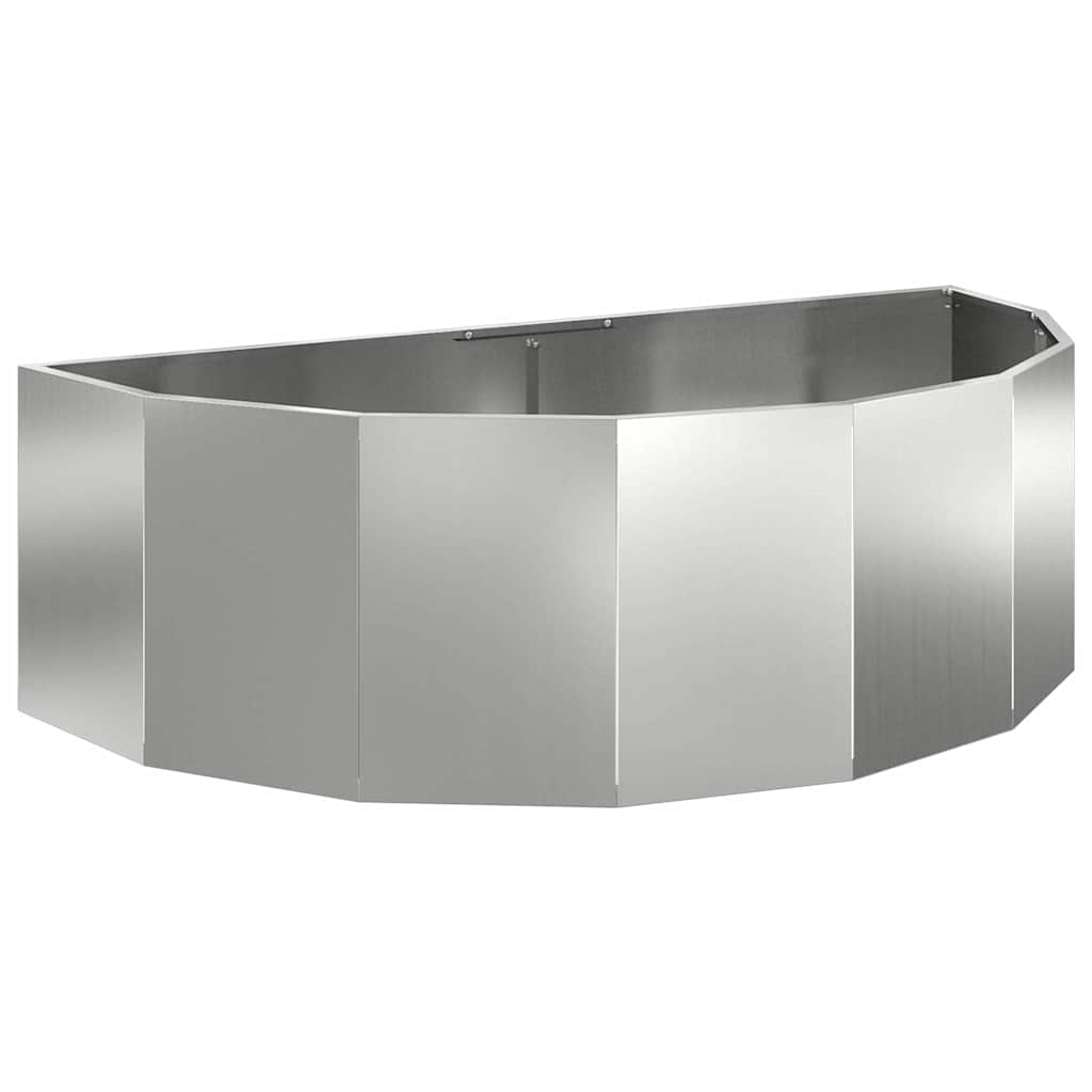 Plantenbak Zilver 120 x 60 x 35 cm Gegalvaniseerd staal is nu te koop bij PeponiXL, paradijselijk wonen!
