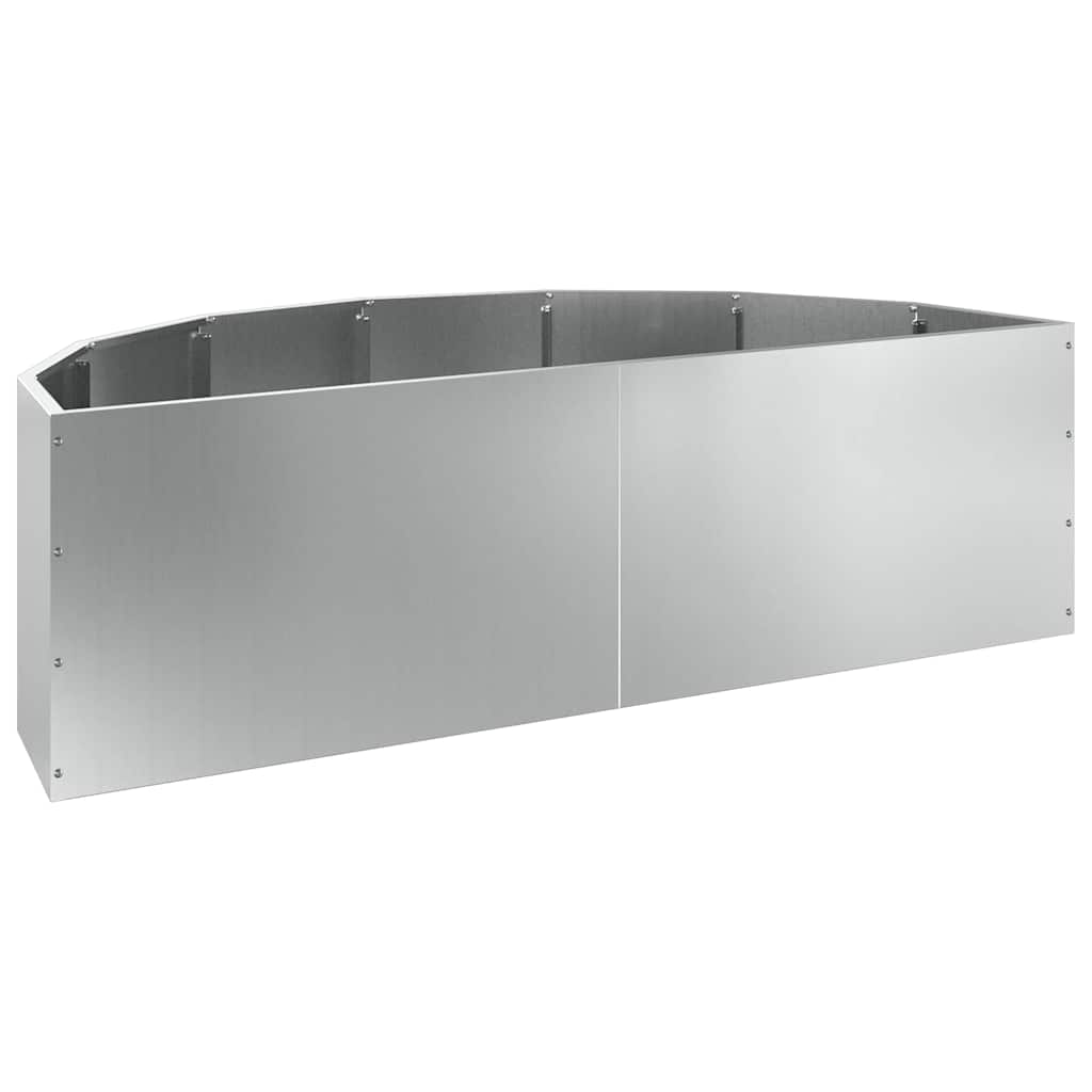Plantenbak Zilver 120 x 60 x 35 cm Gegalvaniseerd staal is nu te koop bij PeponiXL, paradijselijk wonen!