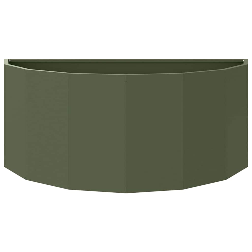 Plantenbak Olijf Groen 90 x 45 x 35 cm Staal is nu te koop bij PeponiXL, paradijselijk wonen!