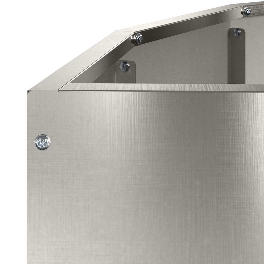 Plantenbak Zilver 90 x 45 x 35 cm Roestvrij staal is nu te koop bij PeponiXL, paradijselijk wonen!