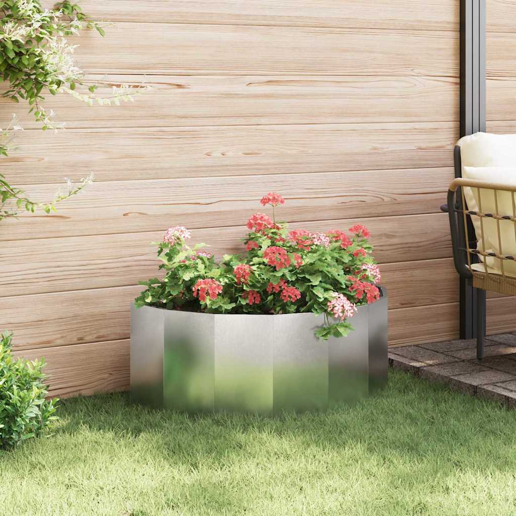 Plantenbak Zilver 90 x 45 x 35 cm Roestvrij staal is nu te koop bij PeponiXL, paradijselijk wonen!
