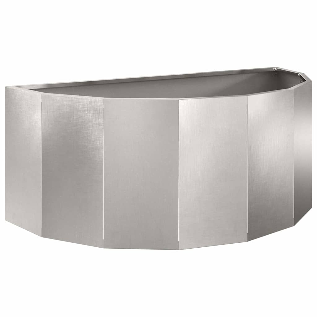 Plantenbak Zilver 90 x 45 x 35 cm Roestvrij staal is nu te koop bij PeponiXL, paradijselijk wonen!