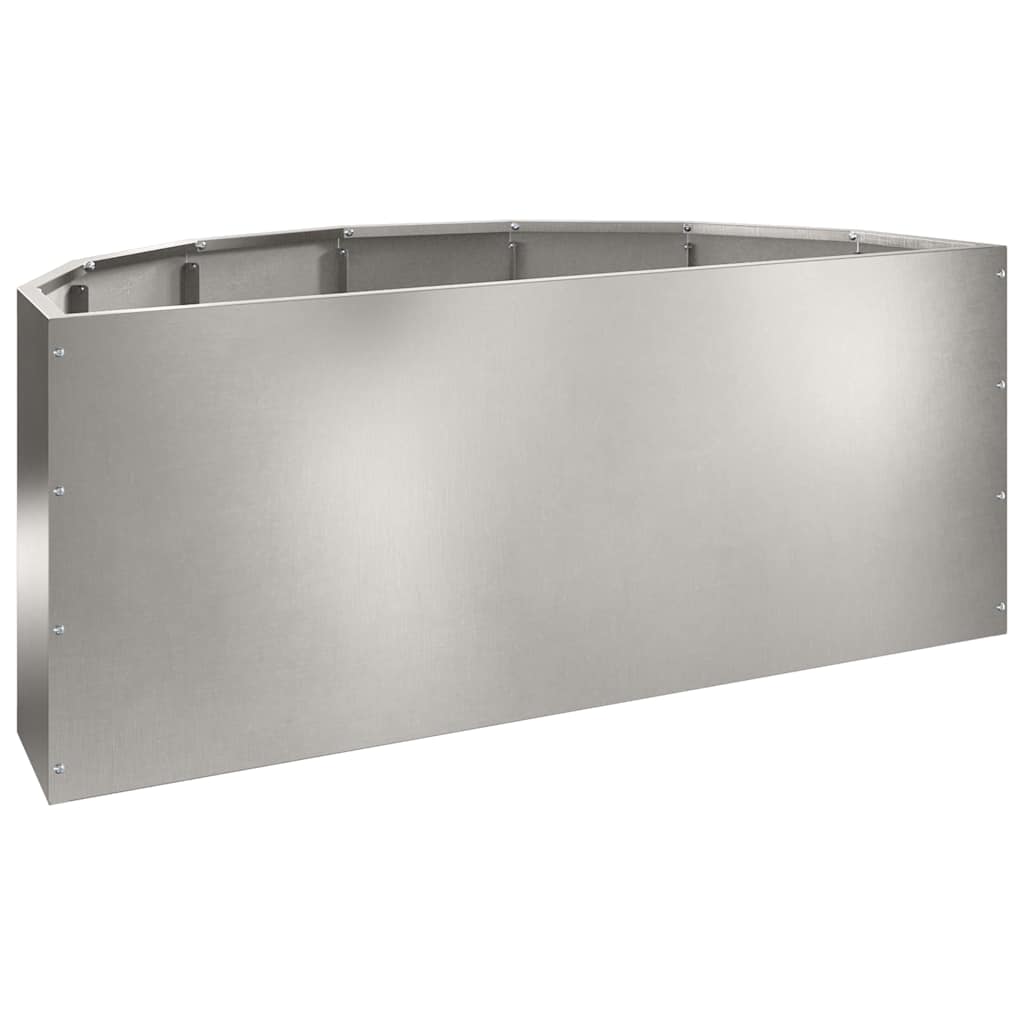 Plantenbak Zilver 90 x 45 x 35 cm Roestvrij staal is nu te koop bij PeponiXL, paradijselijk wonen!