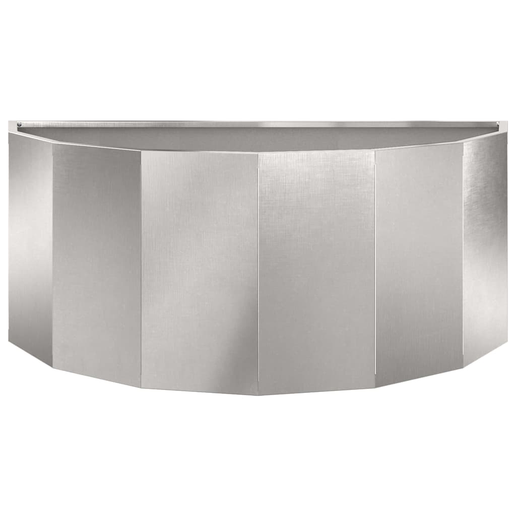 Plantenbak Zilver 90 x 45 x 35 cm Roestvrij staal is nu te koop bij PeponiXL, paradijselijk wonen!