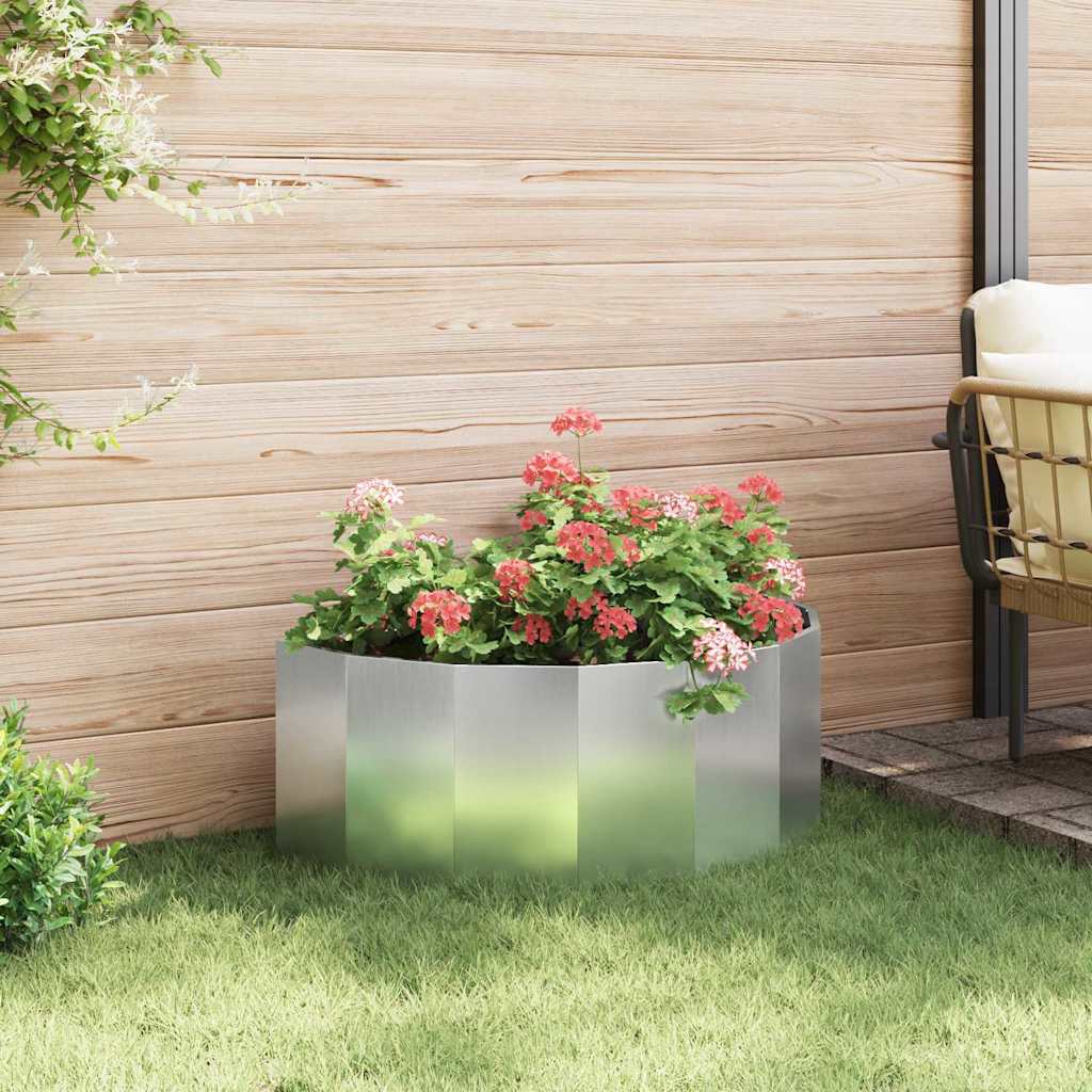 Plantenbak Zilver 90 x 45 x 35 cm Gegalvaniseerd staal is nu te koop bij PeponiXL, paradijselijk wonen!