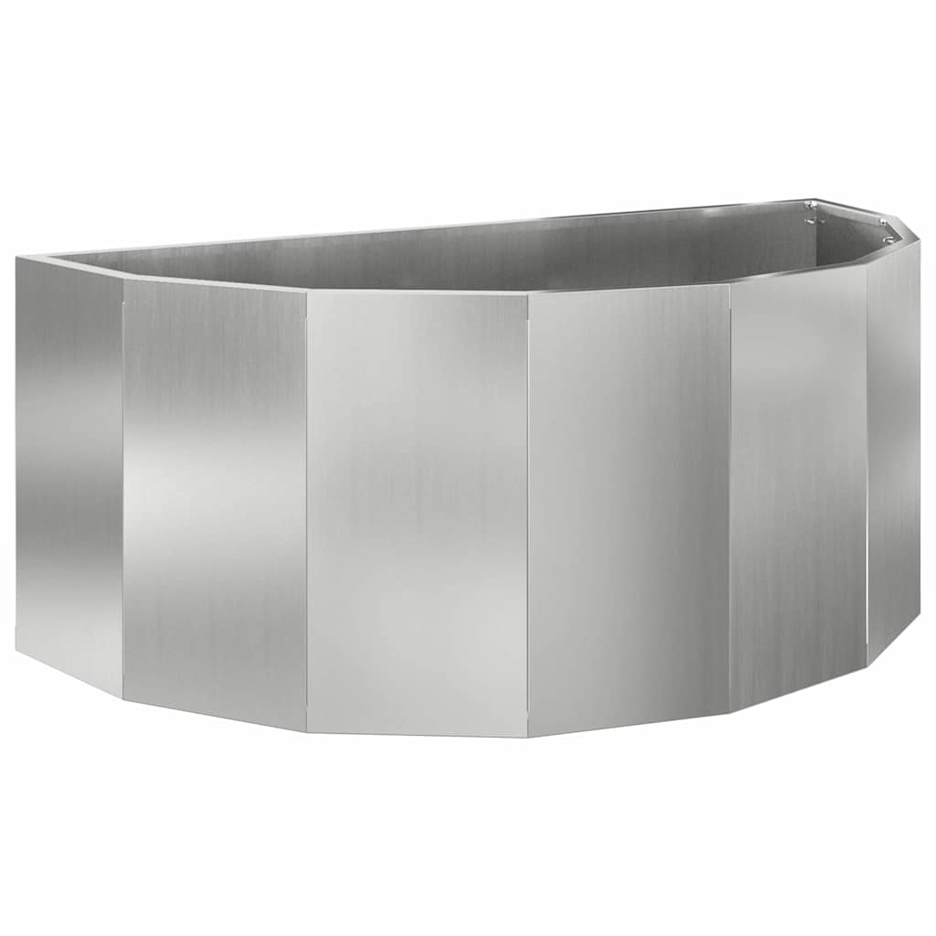 Plantenbak Zilver 90 x 45 x 35 cm Gegalvaniseerd staal is nu te koop bij PeponiXL, paradijselijk wonen!