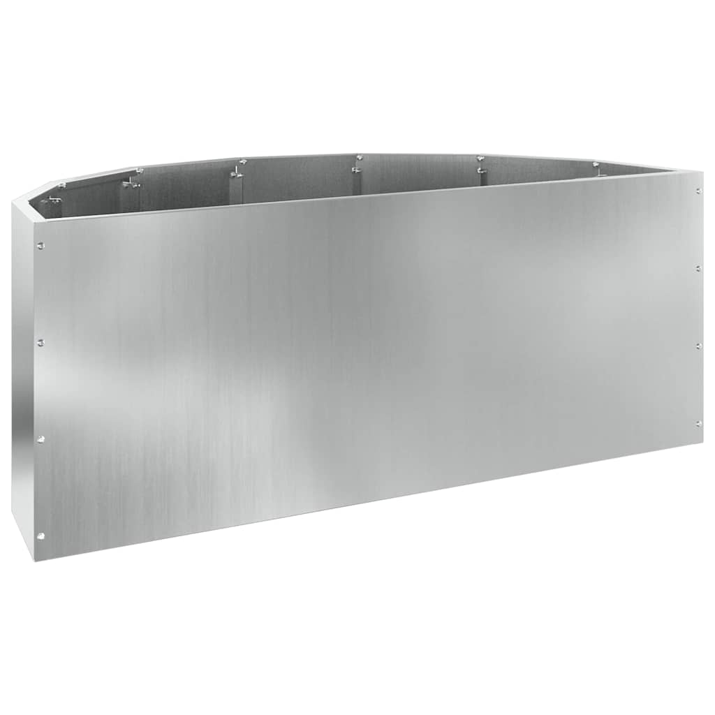 Plantenbak Zilver 90 x 45 x 35 cm Gegalvaniseerd staal is nu te koop bij PeponiXL, paradijselijk wonen!