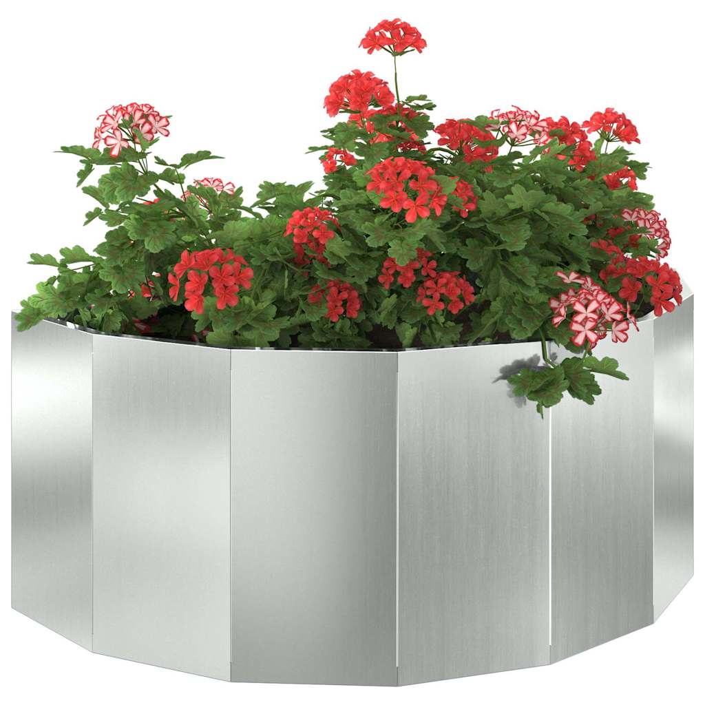 Plantenbak Zilver 90 x 45 x 35 cm Gegalvaniseerd staal is nu te koop bij PeponiXL, paradijselijk wonen!