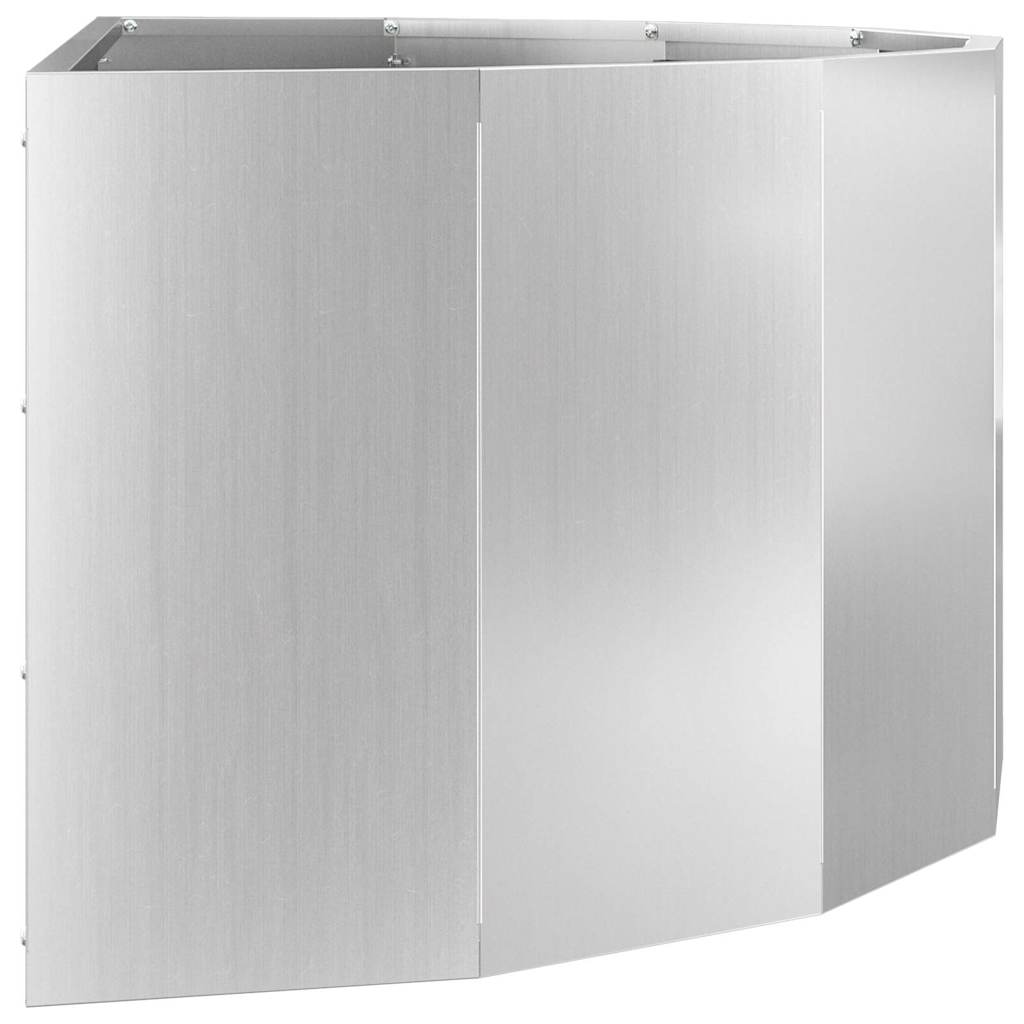 Plantenbak Zilver 90 x 45 x 35 cm Gegalvaniseerd staal is nu te koop bij PeponiXL, paradijselijk wonen!