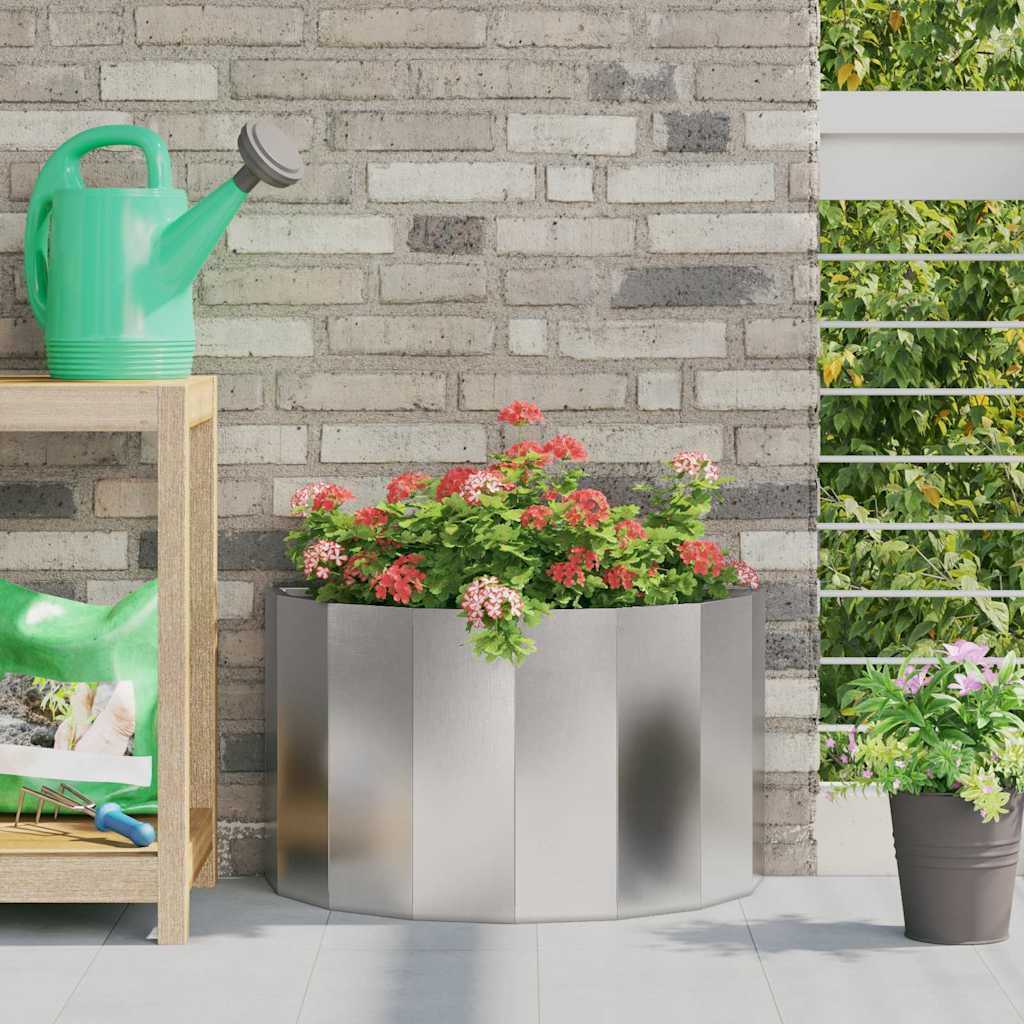 Plantenbak Zilver 60 x 30 x 35 cm Roestvrij staal is nu te koop bij PeponiXL, paradijselijk wonen!