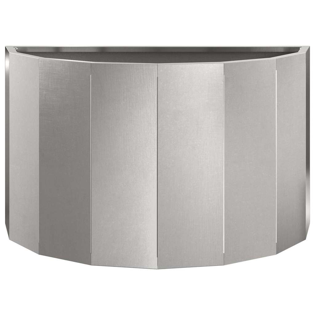 Plantenbak Zilver 60 x 30 x 35 cm Roestvrij staal is nu te koop bij PeponiXL, paradijselijk wonen!