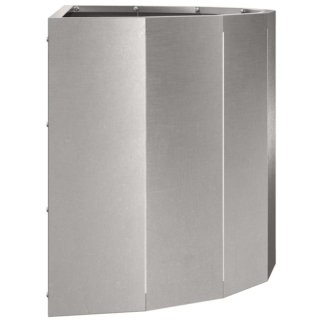 Plantenbak Zilver 60 x 30 x 35 cm Roestvrij staal is nu te koop bij PeponiXL, paradijselijk wonen!