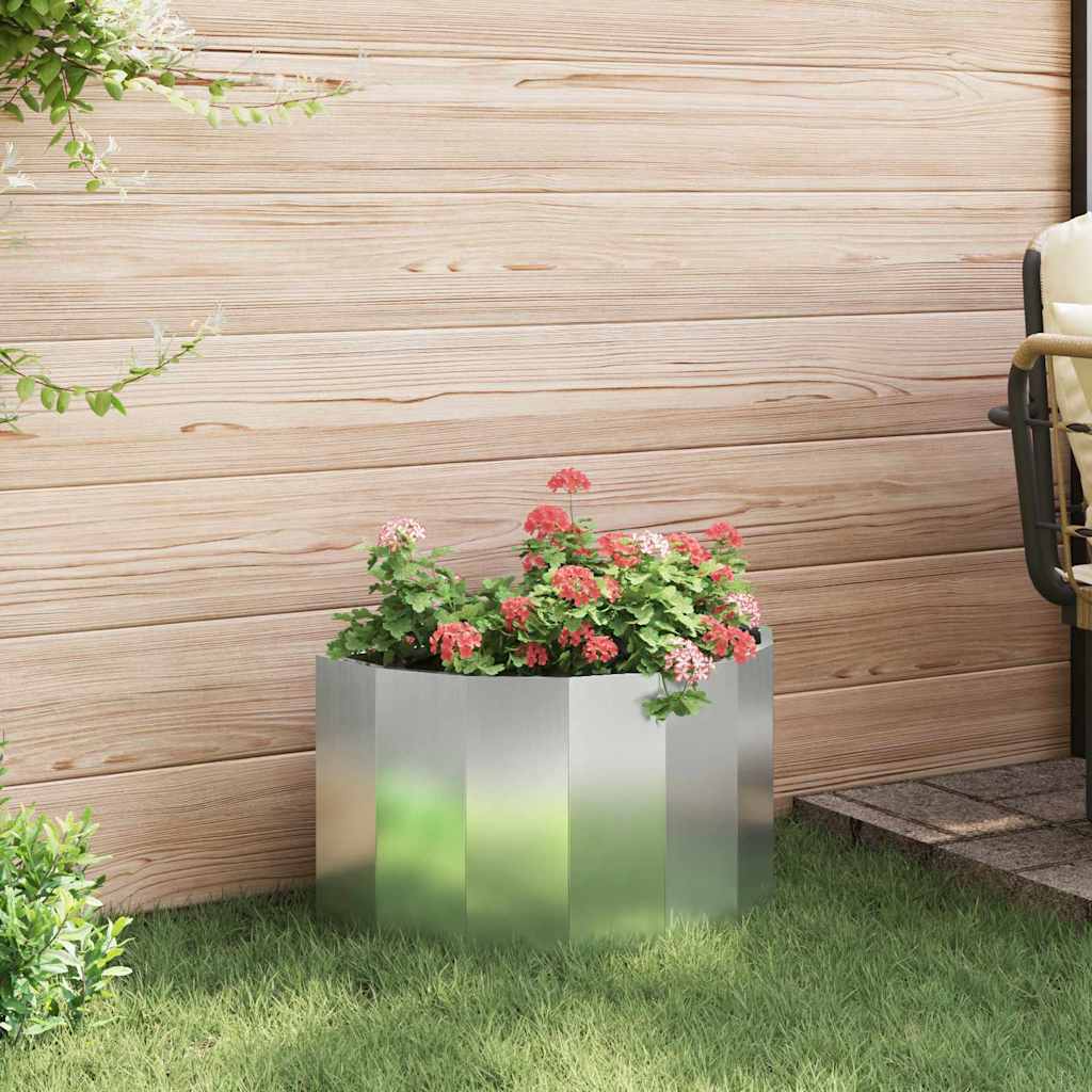 Plantenbak Zilver 60 x 30 x 35 cm Gegalvaniseerd staal is nu te koop bij PeponiXL, paradijselijk wonen!