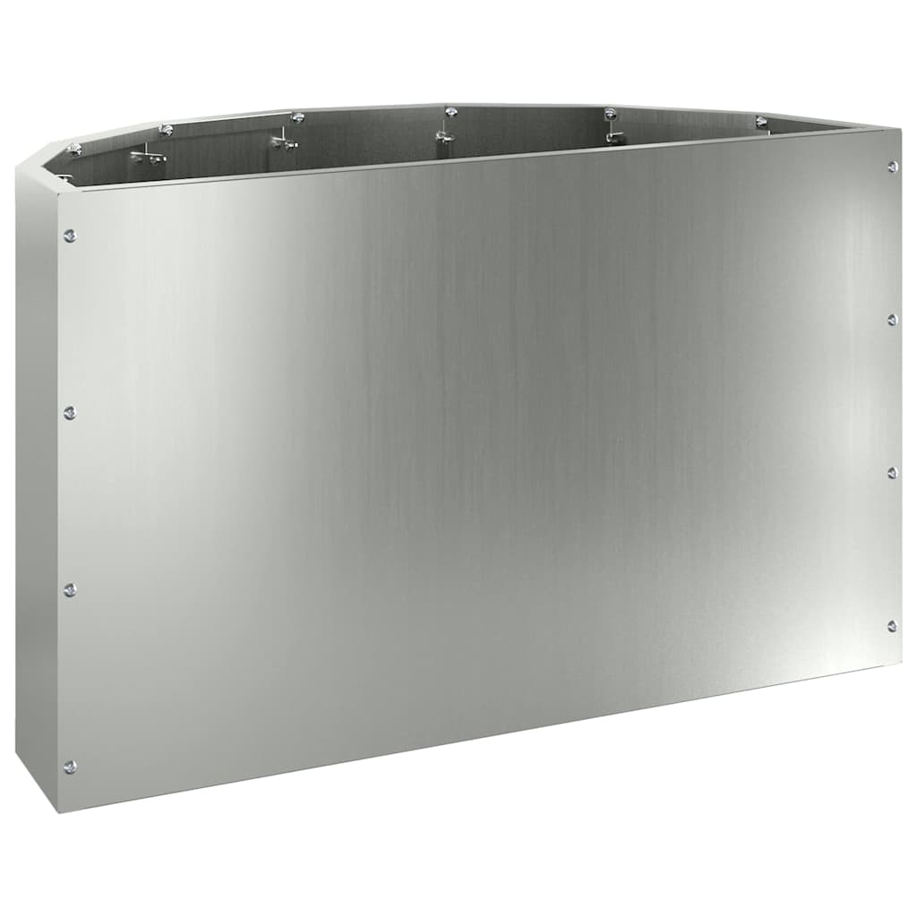 Plantenbak Zilver 60 x 30 x 35 cm Gegalvaniseerd staal is nu te koop bij PeponiXL, paradijselijk wonen!