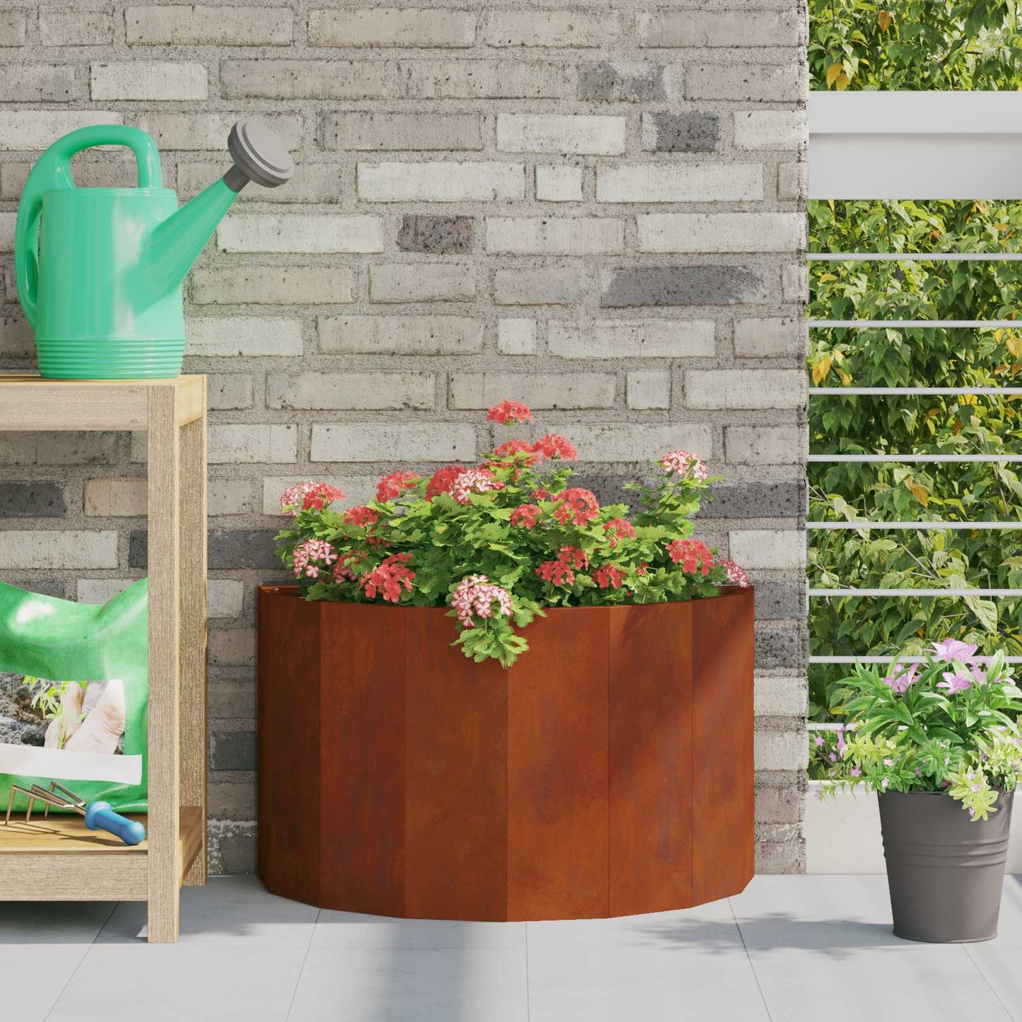 Plantenbak Roestig 60 x 30 x 35 cm Cortenstaal is nu te koop bij PeponiXL, paradijselijk wonen!