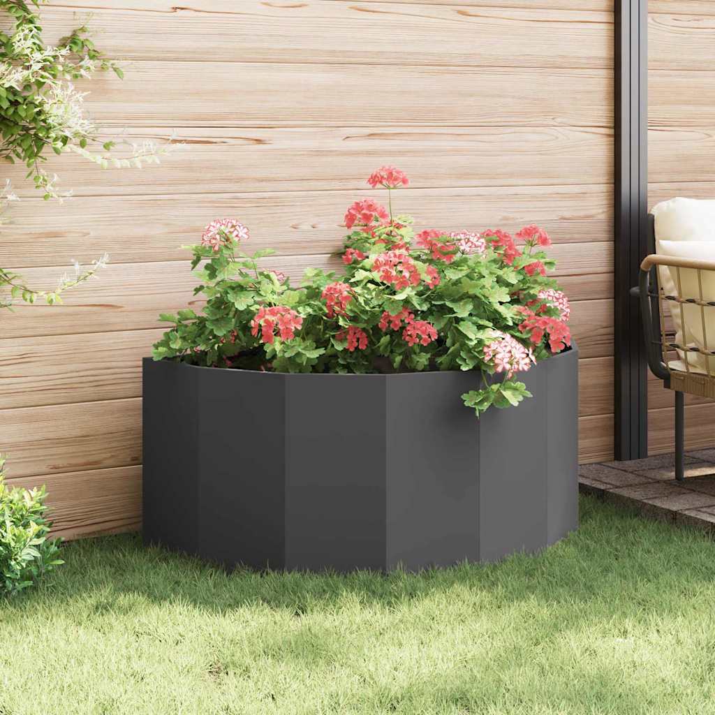 Plantenbak Zwart 120 x 60 x 50 cm Staal is nu te koop bij PeponiXL, paradijselijk wonen!