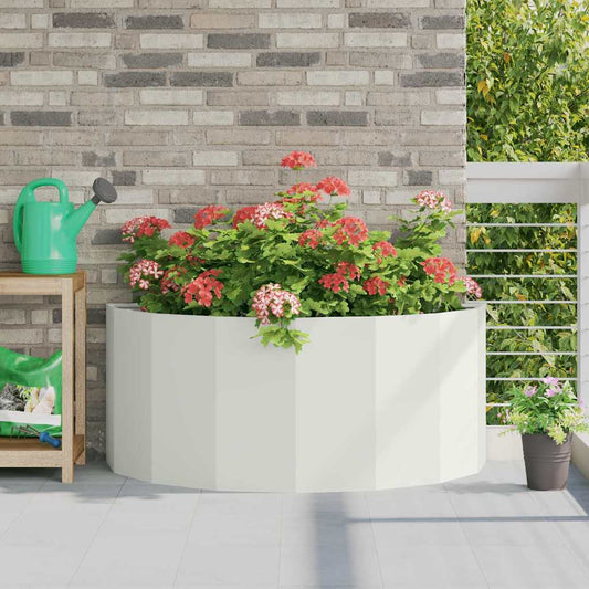 Plantenbak Wit 120 x 60 x 50 cm Staal is nu te koop bij PeponiXL, paradijselijk wonen!