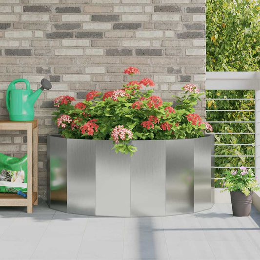 Plantenbak Zilver 120 x 60 x 50 cm Gegalvaniseerd staal is nu te koop bij PeponiXL, paradijselijk wonen!