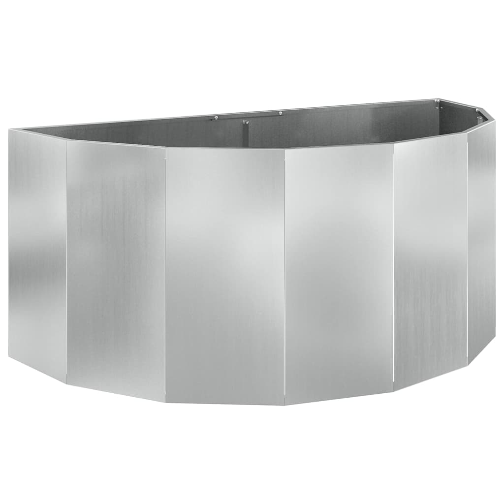 Plantenbak Zilver 120 x 60 x 50 cm Gegalvaniseerd staal is nu te koop bij PeponiXL, paradijselijk wonen!