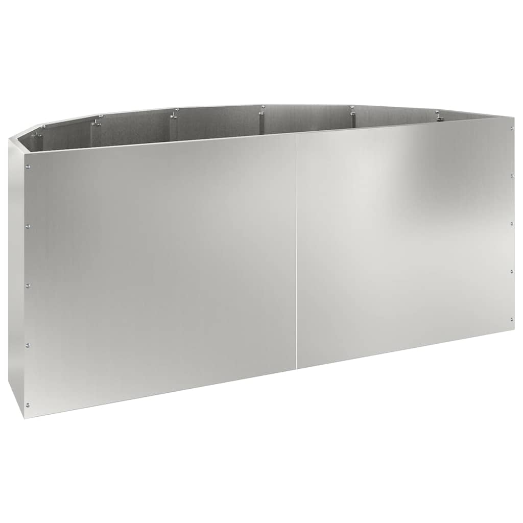 Plantenbak Zilver 120 x 60 x 50 cm Gegalvaniseerd staal is nu te koop bij PeponiXL, paradijselijk wonen!