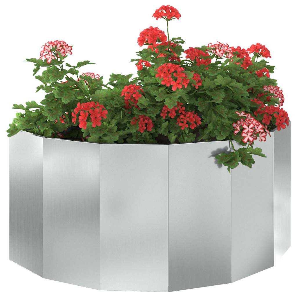 Plantenbak Zilver 120 x 60 x 50 cm Gegalvaniseerd staal is nu te koop bij PeponiXL, paradijselijk wonen!