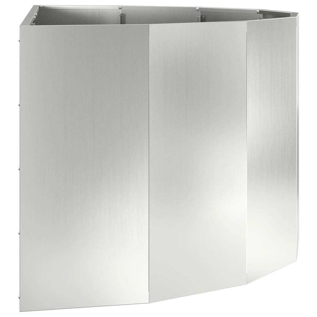 Plantenbak Zilver 120 x 60 x 50 cm Gegalvaniseerd staal is nu te koop bij PeponiXL, paradijselijk wonen!