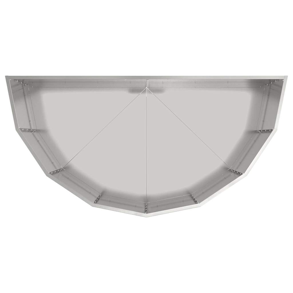 Plantenbak Zilver 120 x 60 x 50 cm Gegalvaniseerd staal is nu te koop bij PeponiXL, paradijselijk wonen!