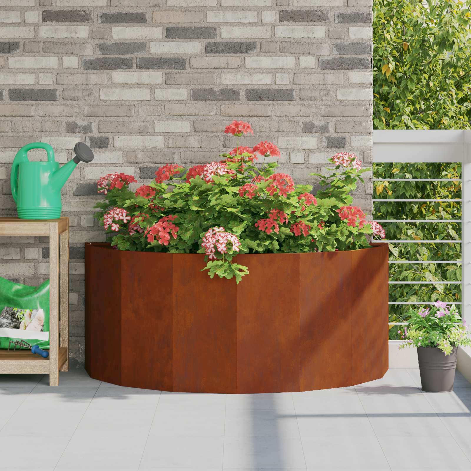Plantenbak Roestig 120 x 60 x 50 cm Cortenstaal is nu te koop bij PeponiXL, paradijselijk wonen!