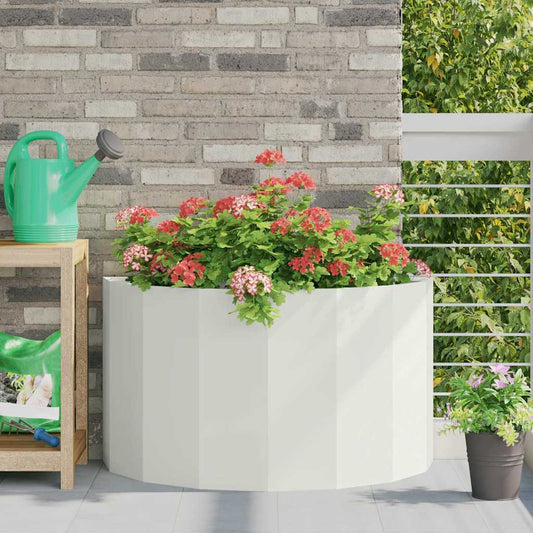 Plantenbak Wit 90 x 45 x 50 cm Staal is nu te koop bij PeponiXL, paradijselijk wonen!
