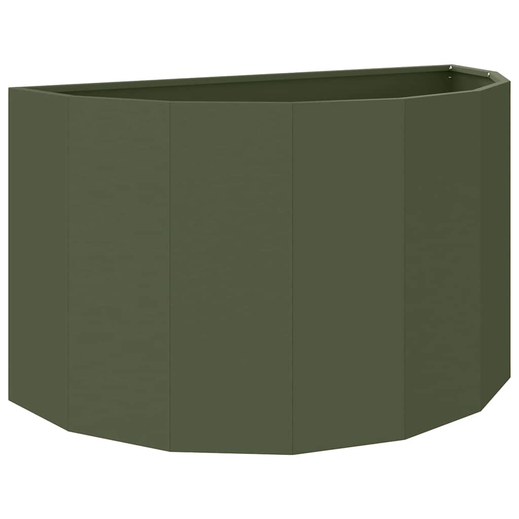 Plantenbak Olijf Groen 90 x 45 x 50 cm Staal is nu te koop bij PeponiXL, paradijselijk wonen!