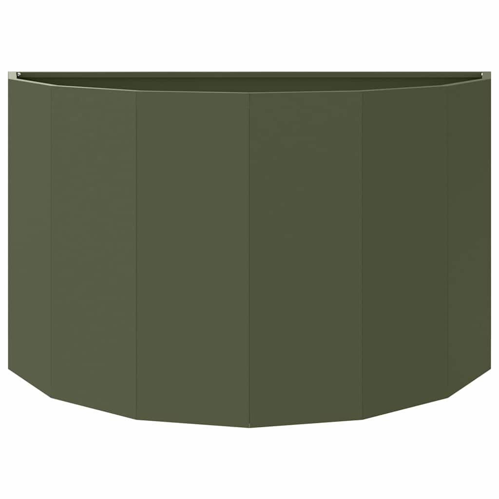 Plantenbak Olijf Groen 90 x 45 x 50 cm Staal is nu te koop bij PeponiXL, paradijselijk wonen!