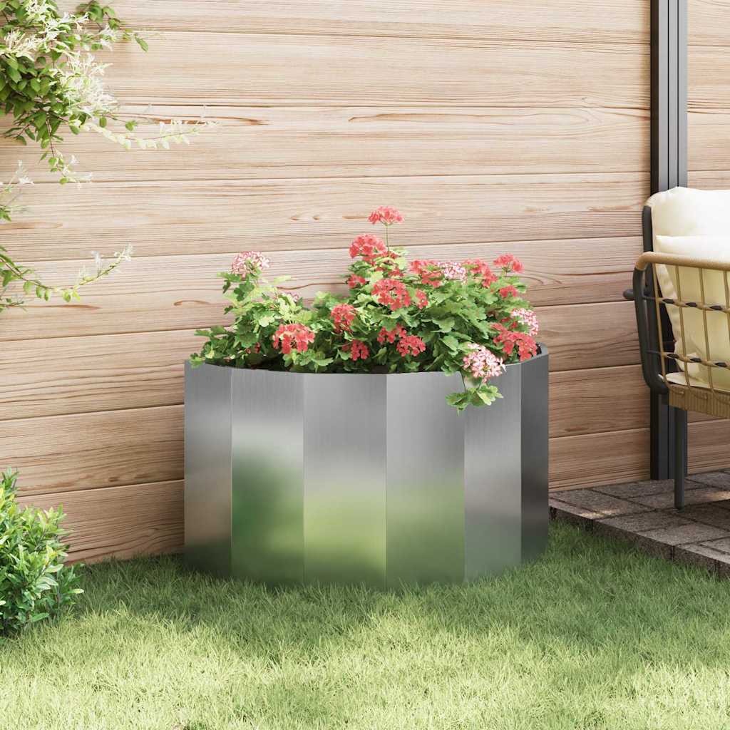 Plantenbak Zilver 90 x 45 x 50 cm Gegalvaniseerd staal is nu te koop bij PeponiXL, paradijselijk wonen!