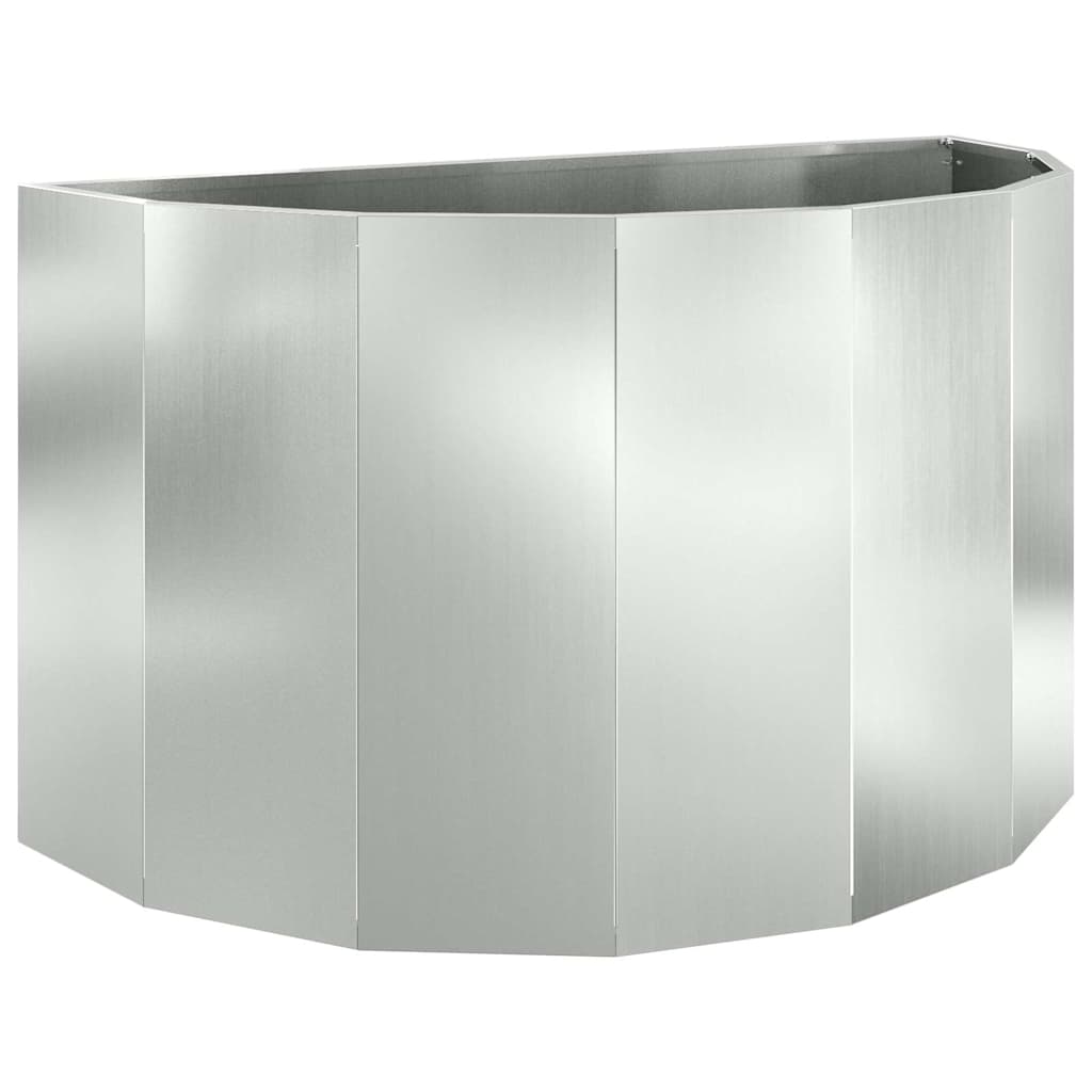 Plantenbak Zilver 90 x 45 x 50 cm Gegalvaniseerd staal is nu te koop bij PeponiXL, paradijselijk wonen!