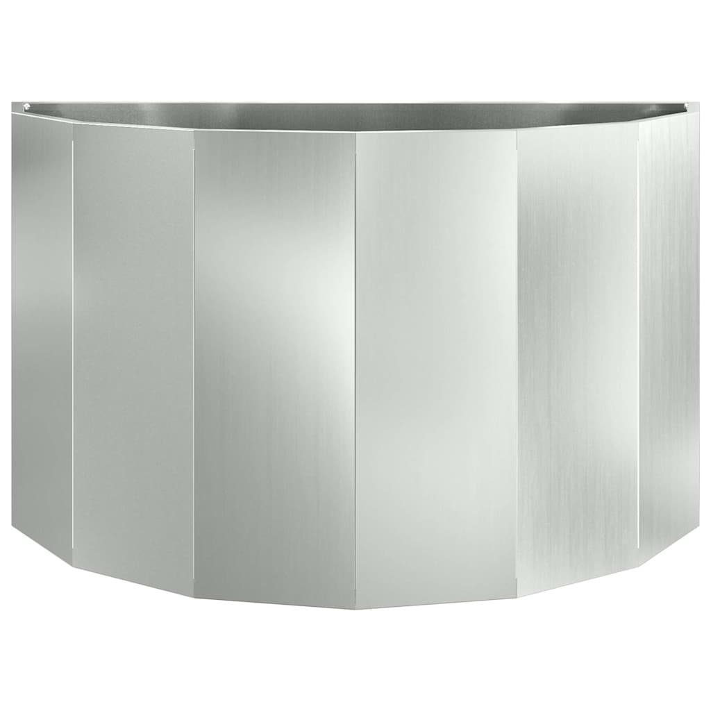 Plantenbak Zilver 90 x 45 x 50 cm Gegalvaniseerd staal is nu te koop bij PeponiXL, paradijselijk wonen!