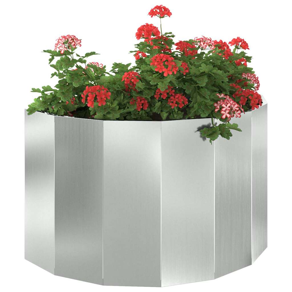 Plantenbak Zilver 90 x 45 x 50 cm Gegalvaniseerd staal is nu te koop bij PeponiXL, paradijselijk wonen!