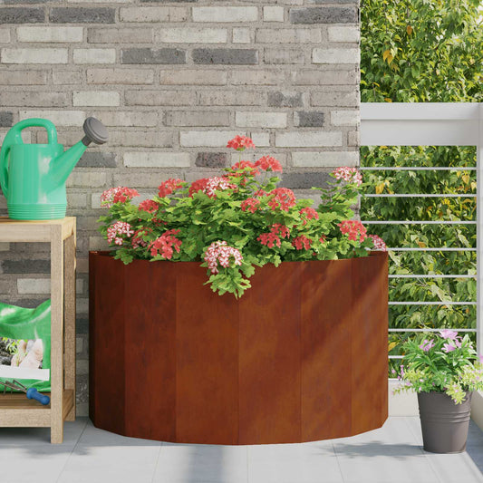 Plantenbak Roestig 90 x 45 x 50 cm Cortenstaal is nu te koop bij PeponiXL, paradijselijk wonen!