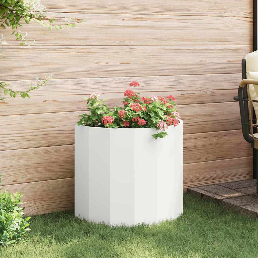 Plantenbak Wit 60 x 30 x 50 cm Staal is nu te koop bij PeponiXL, paradijselijk wonen!