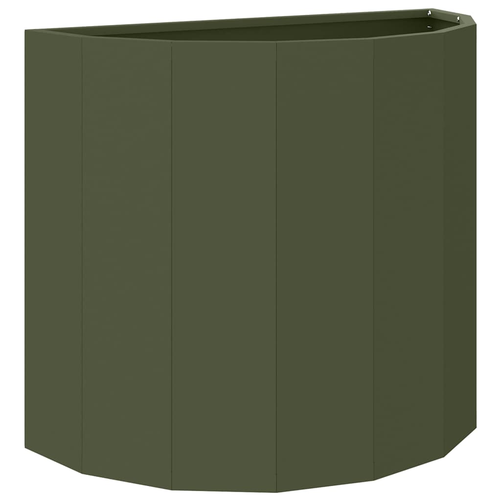 Plantenbak Olijf Groen 60 x 30 x 50 cm Staal is nu te koop bij PeponiXL, paradijselijk wonen!