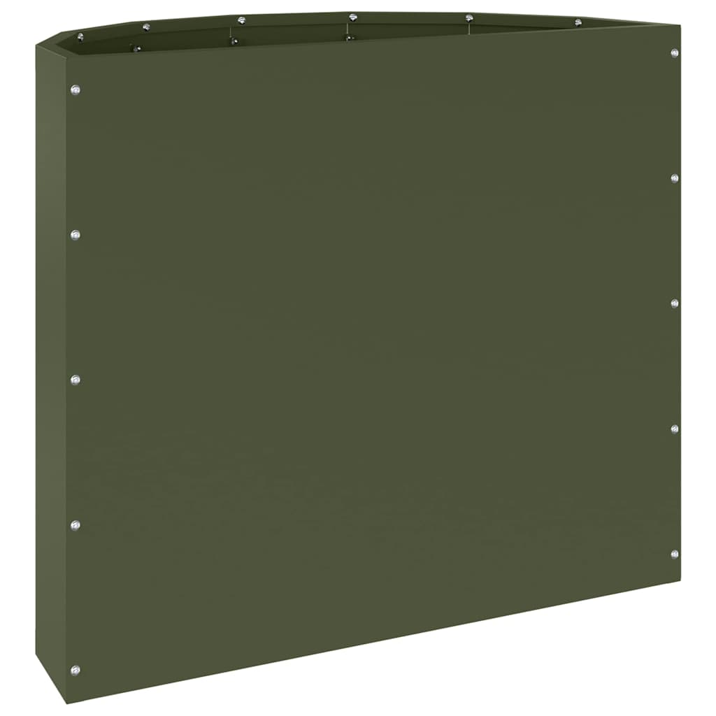 Plantenbak Olijf Groen 60 x 30 x 50 cm Staal is nu te koop bij PeponiXL, paradijselijk wonen!