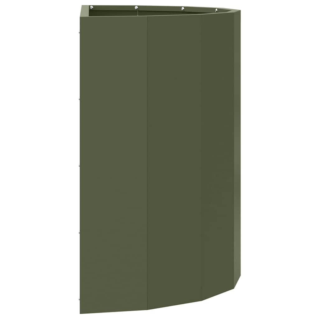 Plantenbak Olijf Groen 60 x 30 x 50 cm Staal is nu te koop bij PeponiXL, paradijselijk wonen!