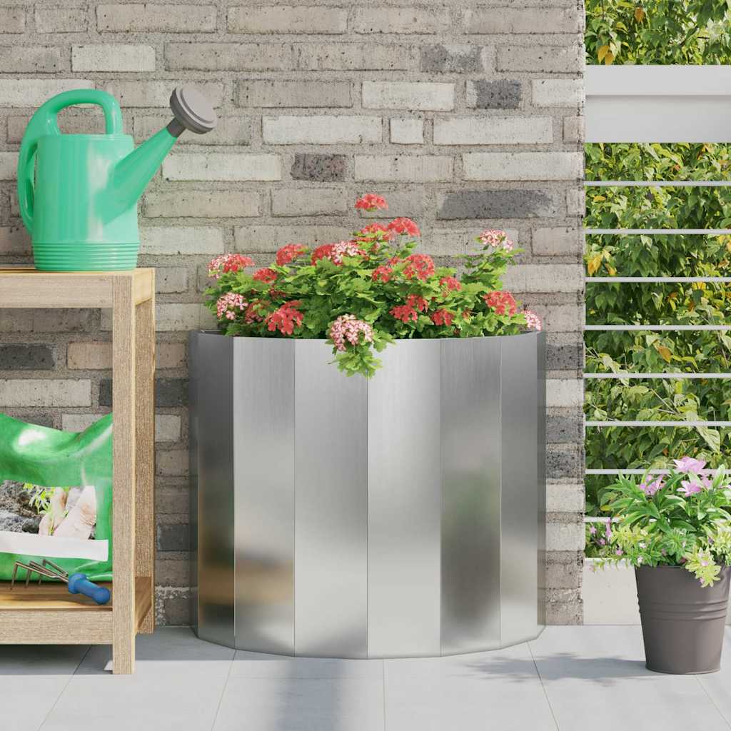 Plantenbak Zilver 60 x 30 x 50 cm Gegalvaniseerd staal is nu te koop bij PeponiXL, paradijselijk wonen!