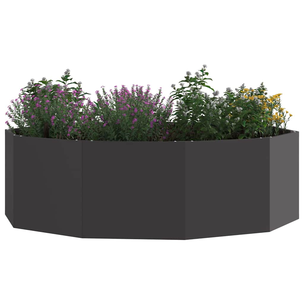 Plantenbak Zwart 120 x 120 x 35 cm Staal is nu te koop bij PeponiXL, paradijselijk wonen!