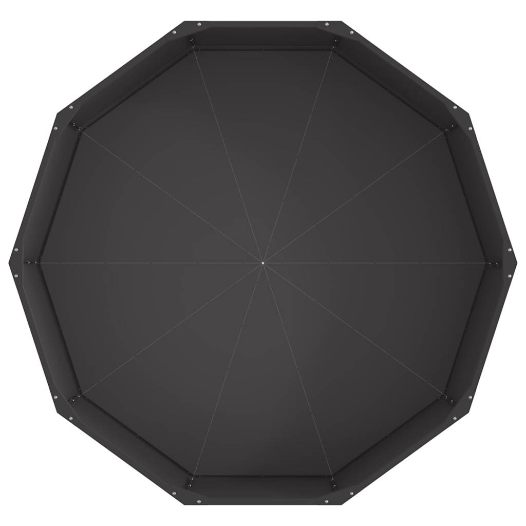 Plantenbak Zwart 120 x 120 x 35 cm Staal is nu te koop bij PeponiXL, paradijselijk wonen!