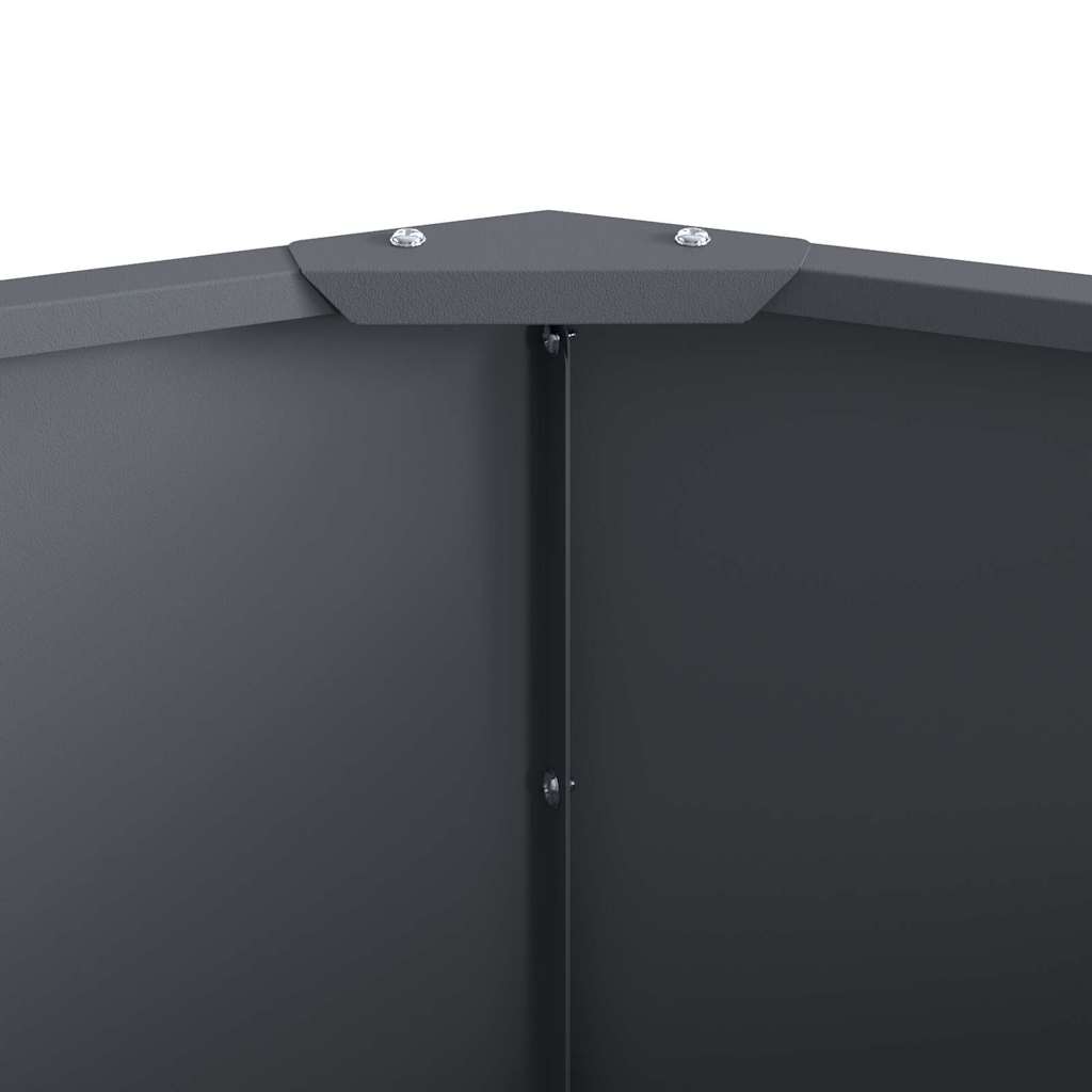 Plantenbak Antraciet 120 x 120 x 35 cm Staal is nu te koop bij PeponiXL, paradijselijk wonen!