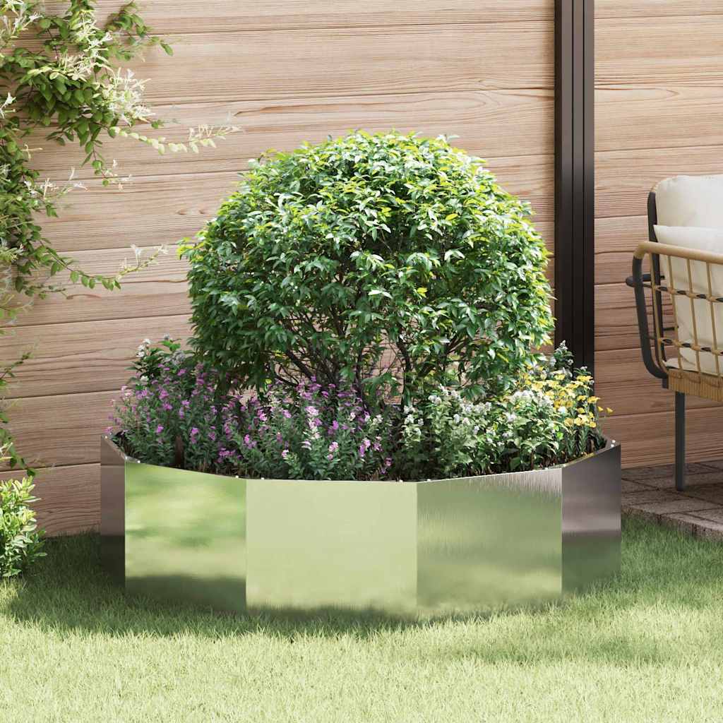 Plantenbak Zilver 120 x 120 x 35 cm Roestvrij staal is nu te koop bij PeponiXL, paradijselijk wonen!