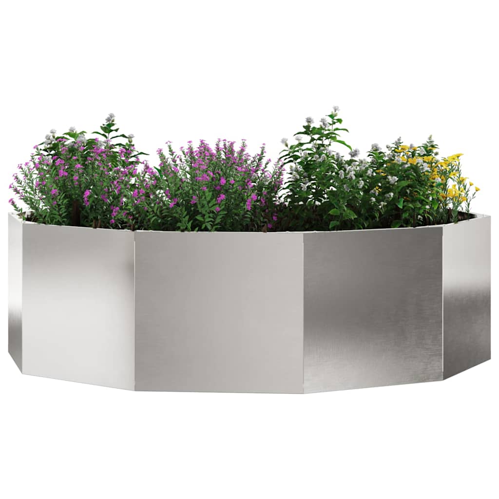 Plantenbak Zilver 120 x 120 x 35 cm Roestvrij staal is nu te koop bij PeponiXL, paradijselijk wonen!