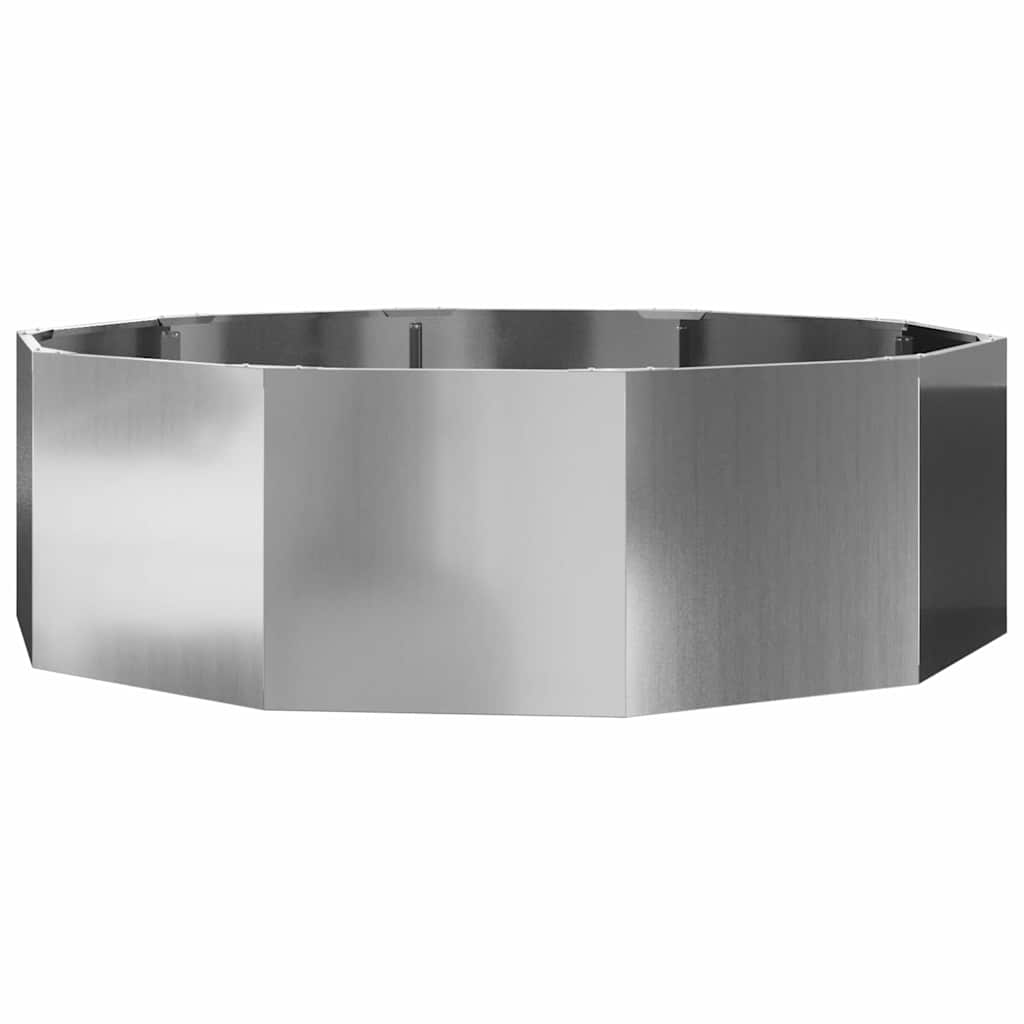Plantenbak Zilver 120 x 120 x 35 cm Gegalvaniseerd staal is nu te koop bij PeponiXL, paradijselijk wonen!