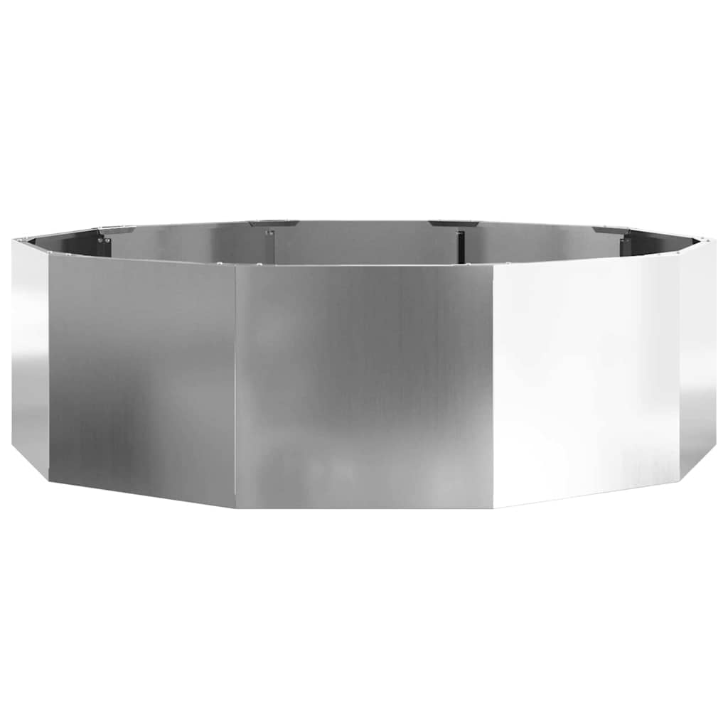 Plantenbak Zilver 120 x 120 x 35 cm Gegalvaniseerd staal is nu te koop bij PeponiXL, paradijselijk wonen!